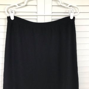 Steve Fabrikant Black Wool Skirt Size L